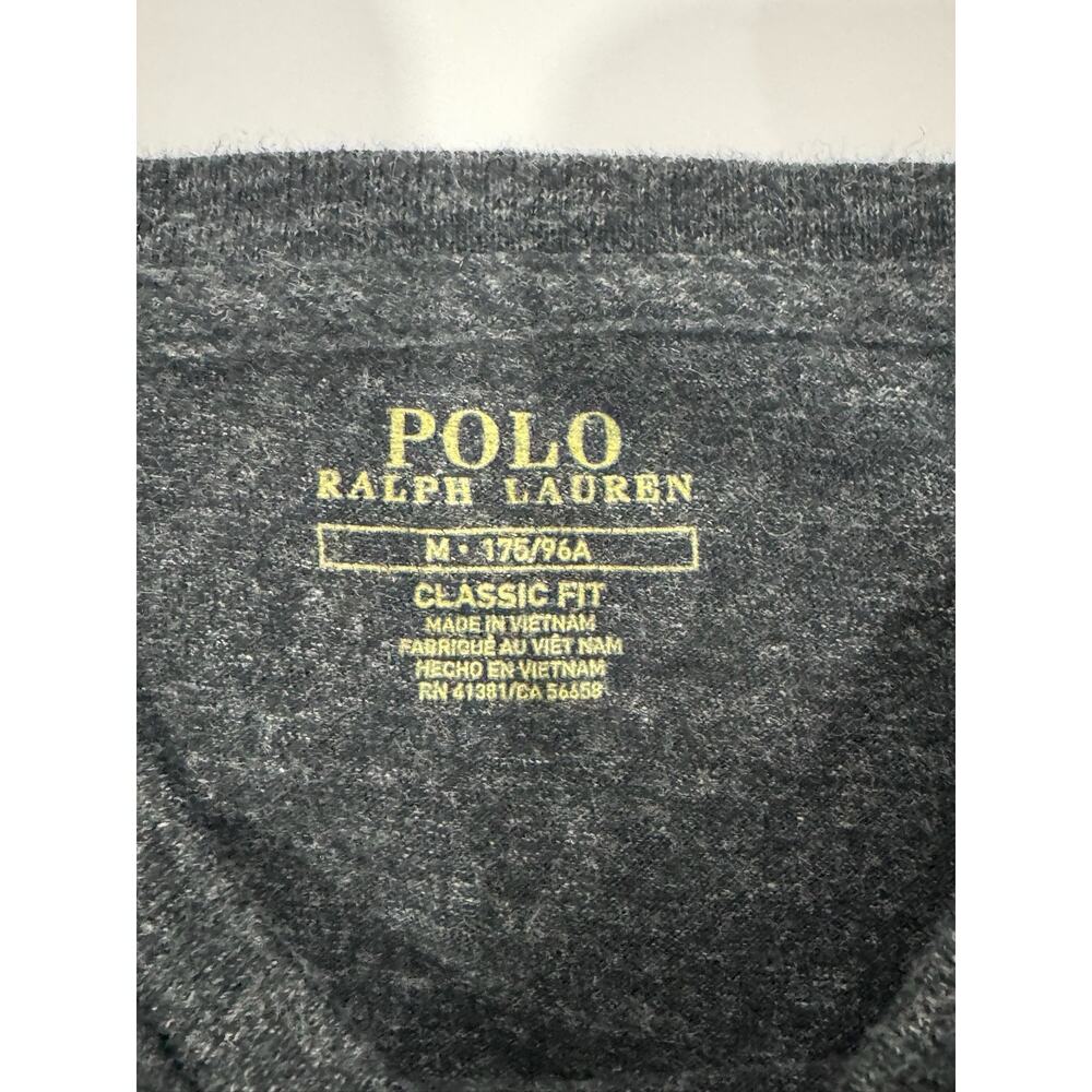Polo Ralph Lauren Men's M Black Long Sleeve Shirt Left Chest Logo Classic Fit - Picture 3 of 6